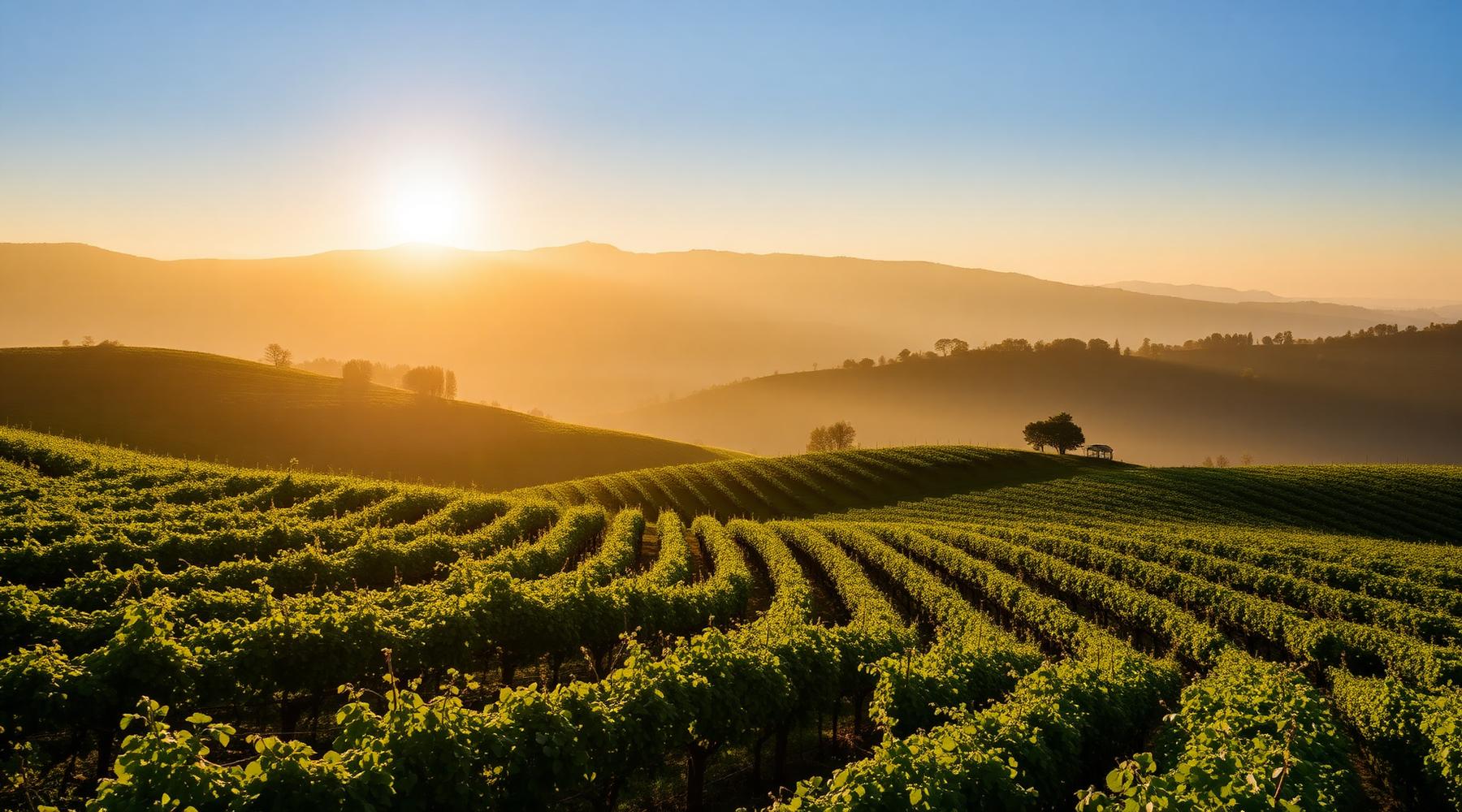 Vigneto al tramonto